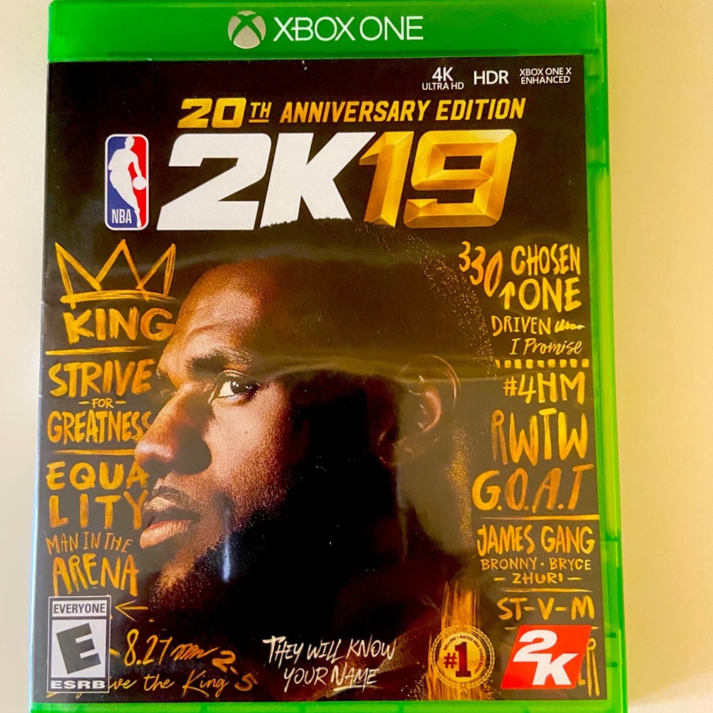 XBOX ONE 2K19 20th Anniversary Edition Video Game